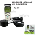 TM-208 Medidor de Luz Solar, UVA e Iluminación - Imagen 2